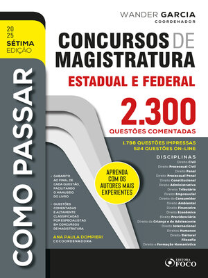 cover image of Como passar em Concursos de Magistratura Estadual e Federal
